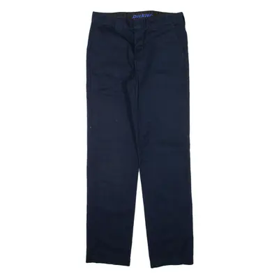 DICKIES Workwear Mens Trousers Blue Slim Tapered W29 L30
