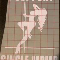 I Support Single Moms Decals