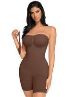 FeelinGirl Strapless Shapewear Tummy Control Bodysuit with Breast Support and Buttocks Lifting - Comfortable Fabric Womenswea...