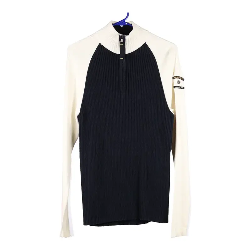 Nautica 1/4 Zip - Medium Black Cotton