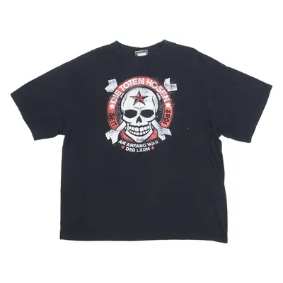 PROMODORO Die Toten Hosen Mens Band T-Shirt Black Crew Neck 2XL