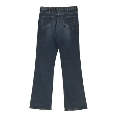 Energie Flared Jeans - 32W UK 12 Blue Cotton