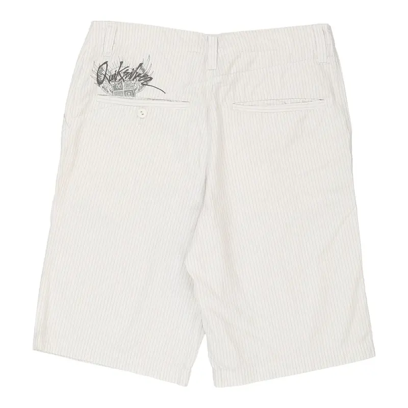 Quiksilver Shorts - Medium White Cotton