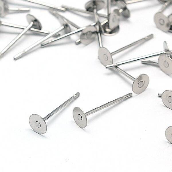 Non-Tarnish 304 Stainless Steel Stud Earring Findings