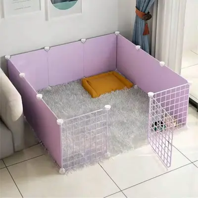 Free Assembly Pet Cage with Door, 1 Set Pet Fence& Playpen, Pet Supplies for Small Dogs & Cats, Dogs & Cats Supplies, Pet Pr...