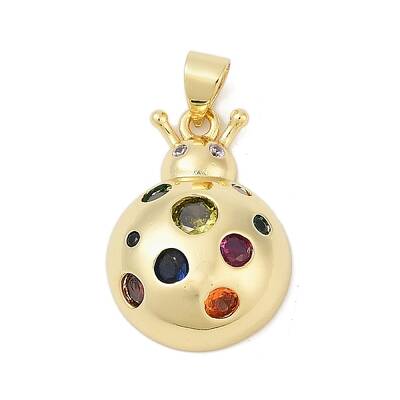Brass Micro Pave Cubic Zirconia Pendants
