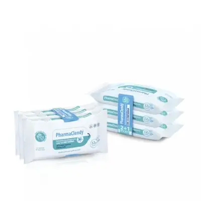 Clendy Antibacterial Wipes 12 pcs x 3 with Chlorhexidine