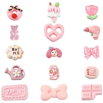 20Pcs 20 Styles Opaque Resin Cabochons Sets