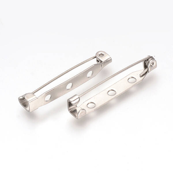 Tarnish Resistant 304 Stainless Steel Pin Brooch Back Bar Findings