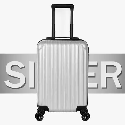 20 inch Carry On Suitacase,Hard side Luggage with Double Spinner Wheels,Black 4 Wheels 360 Rotation Lightweight Waterproof