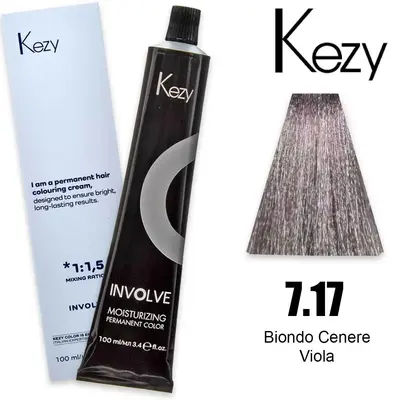 Kezy Involve Color 100 Ml Biondo Cenere Viola 7.17