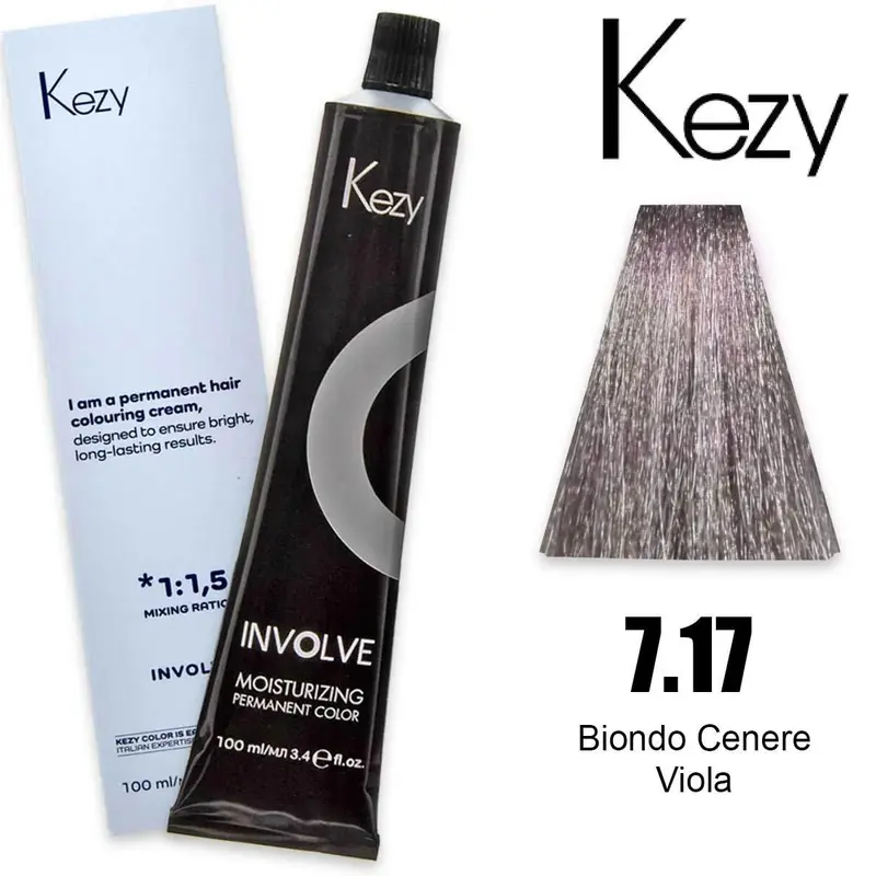 Kezy involve color 100 ml ash blonde purple 7.17
