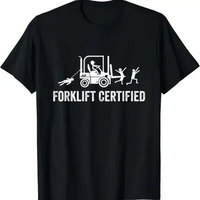 Forklift Certified Shirt, Funny Certified Forklift Operator T-Shirt Graphic tees