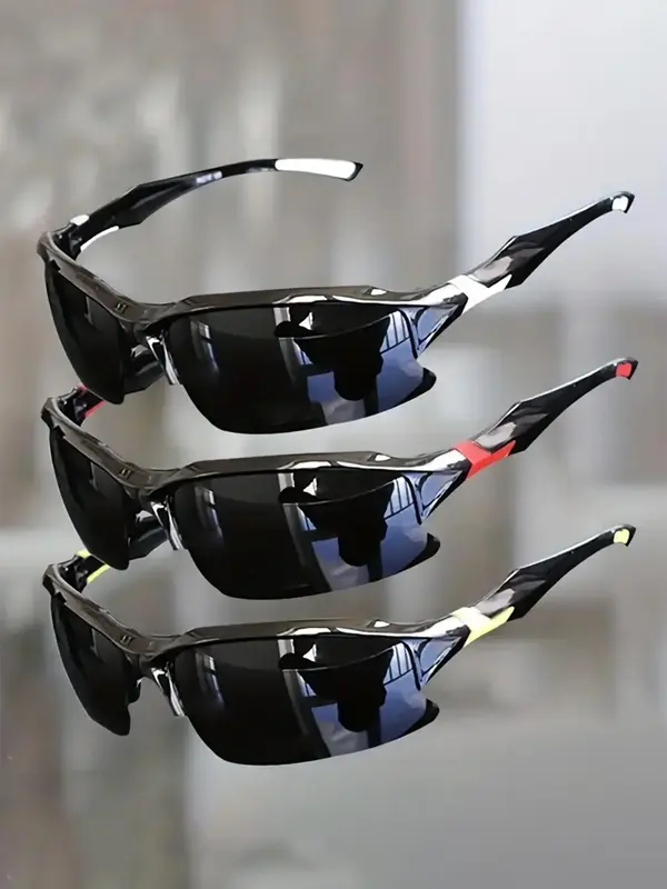 Unisex Simple Style Plain Color Sunglasses, Mother's Day Gift, 2025 Summer Trendy Casual Wrap Around Sunglasses for Everyday...