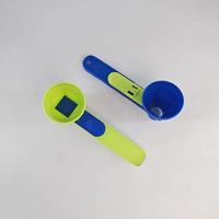 2 in 1 Sliding Spoon Measuring Cup & Funnel, 2 Counts Multifunctional 2 in 1 Spoon Measuring Cup & Food Funnel, Kitchen Gadge...