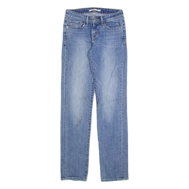 LEVI'S Womens Jeans Blue Slim Straight Stone Wash W25 L32