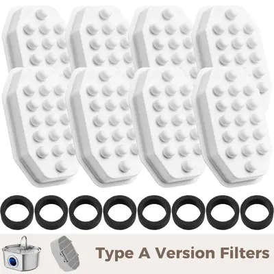 Neareal 8 Pack Version A Triple Filtration Replacement Filters & Sponges. Provides Pure, Healthy Water for Quiet Oval Stainle...