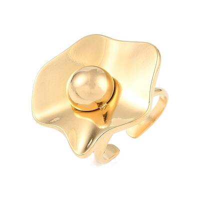 304 Stainless Steel Open Cuff Rings for Women