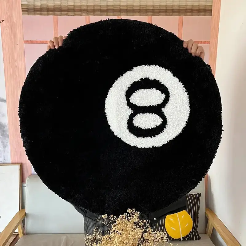 Creative Design Plush Rug, Soft Comfortable Floor Mat, Non-slip Floor Carpet for Home Living Room Bedroom