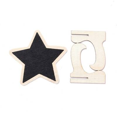 Star Wooden Mini Chalkboard Signs
