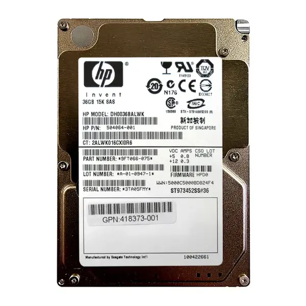 ST973452SS Seagate 73GB 6Gb/s SAS 15000 2.5-inch 16MB Hard Drive