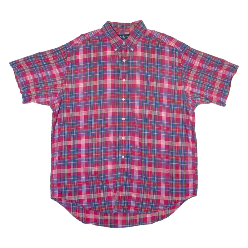 RALPH LAUREN Blake Mens Shirt Red Check XL