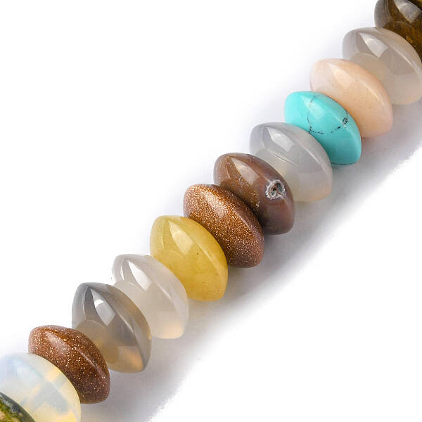 Natural & Synthetic Mixed Gemstone Beads Strands