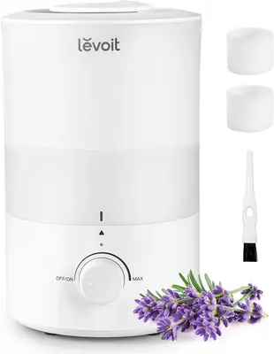 LEVOIT Dual 150 Humidifiers for Bedroom, Quiet (3L Water Tank) Cool Mist Top Fill Essential Oil Diffuser for Home Large Room,...