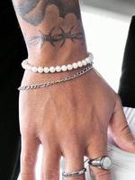 Faux Pearls Beaded Bracelet & Chain Bracelet Set, Fashion Jewelry for Men & Women for Party, Daily Decor, Trendy All-match & ...