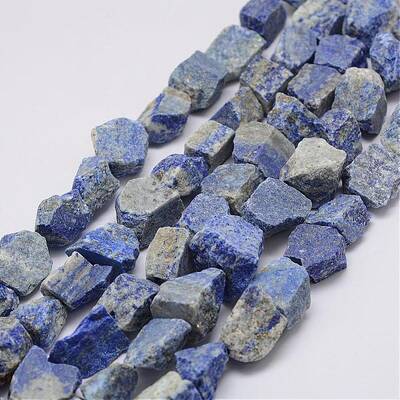 Raw Rough Natural Lapis Lazuli Beads Strands