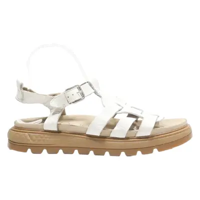 TIMBERLAND Fisherman Sandals White Leather Womens UK 7.5