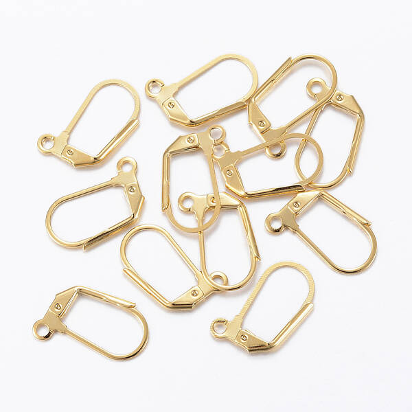 304 Stainless Steel Leverback Earring Findings