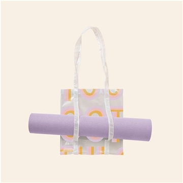 50 Customized Main Squeeze Yoga Tote - Grid Vinyl - Mat Holder & ...