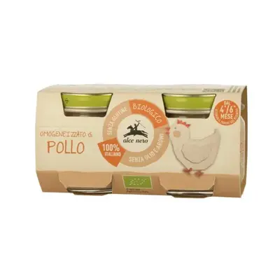 Alce nero Organic Chicken Homogenized Alce Nero 2x80g