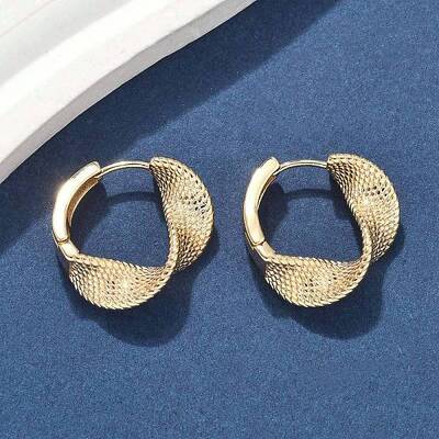 Brass Hoop Earrings