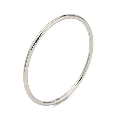 Non-Tarnish 304 Stainless Steel Simple Plain Bangle for Women
