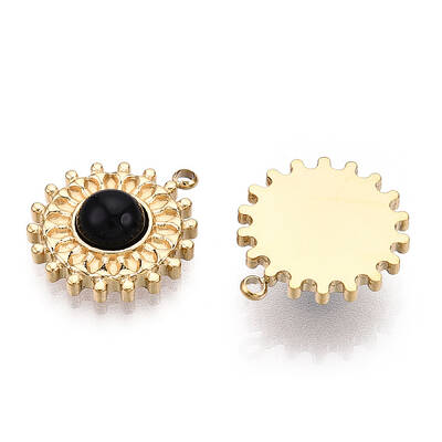 Natural Black Onyx(Dyed & Heated) Pendants
