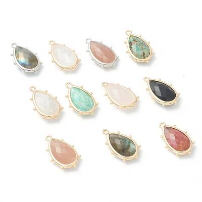 Natural Mixed Gemstone Pendants