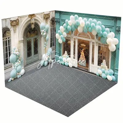 Green Natural Forest Landscape Room Set Backdrop - Aperturee