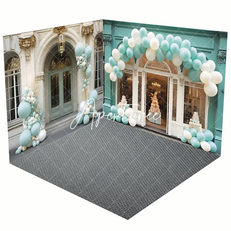 Green Natural Forest Landscape Room Set Backdrop - Aperturee