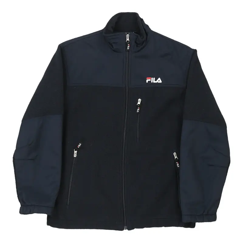 Fila Fleece Jacket - Small Navy Polyester