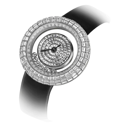 TSAR BOMBA Luxury Women's Watch | Black | Nucleus Femme 01 | Full Diamond Pave Floating Crystal Dial | Elegant Round Jewelry ...