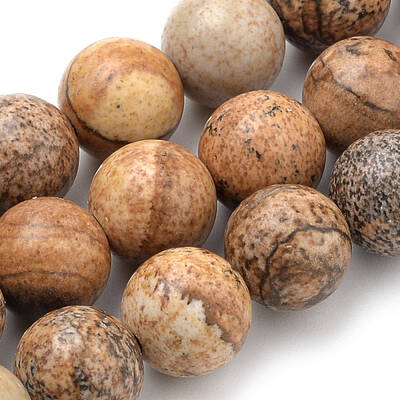 Natural Picture Jasper Beads Strands