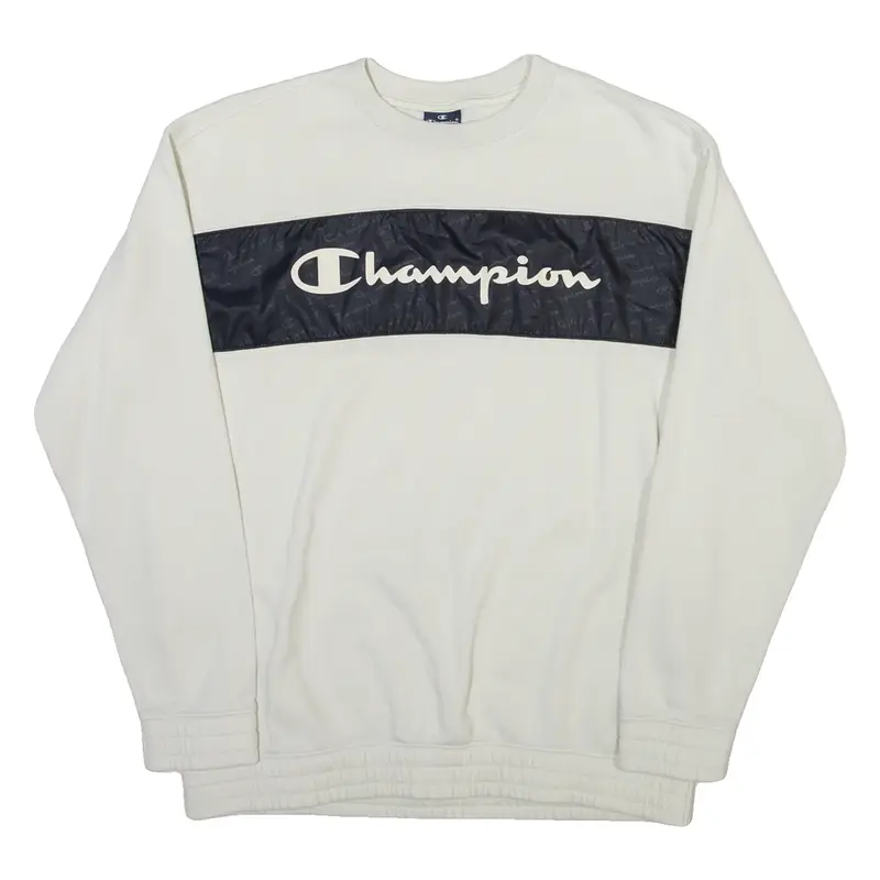 CHAMPION Mens Sweatshirt Cream M