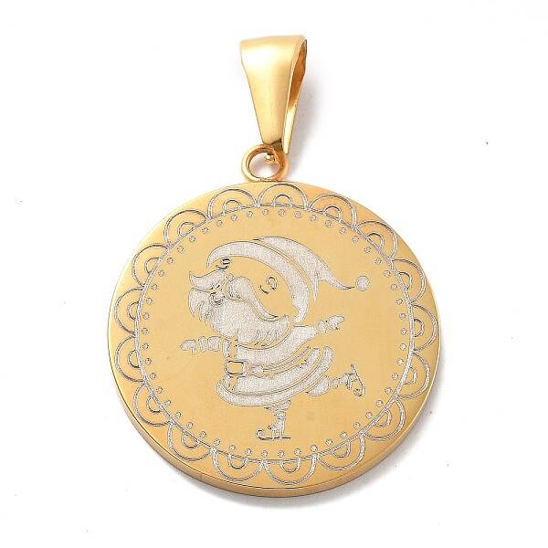 Christmas Ion Plating(IP) 304 Stainless Steel Pendants
