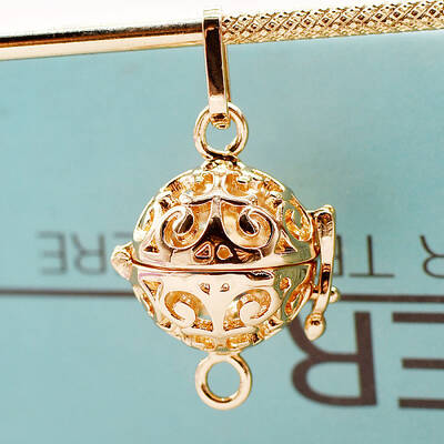Brass Cage Connector Charms