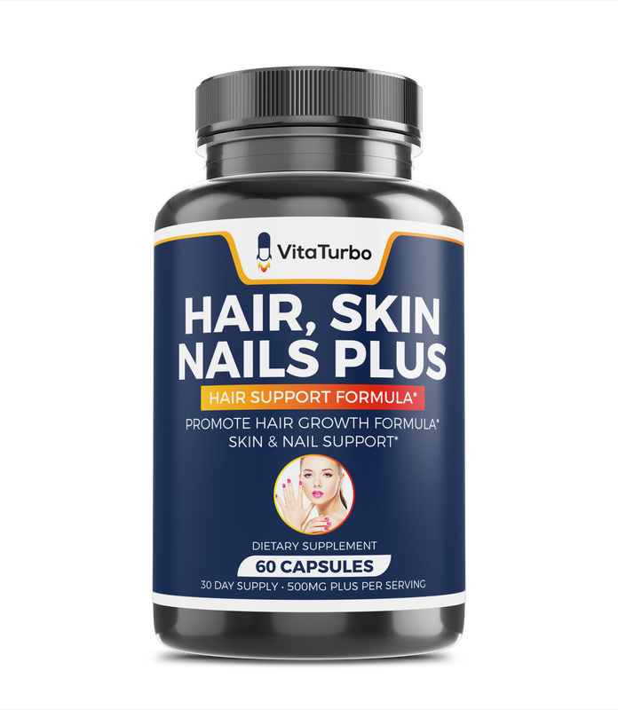 Hair, Skin, and Nails Plus - 60 Capsules - 500mg Per Serving