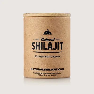 Natural Shilajit Capsules - 100% Pure Shilajit for Men & Women with Fulvic Acid & Trace Minerals - 0.2g per Capsule - 60 Coun...