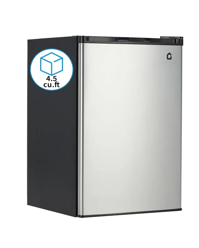 Garvee 4.5 Cu.Ft Mini Fridge with Freezer, Low Noise, Compact Refrigerator for Bedroom, Office, Dorm, 19.3 W x 18.1 D x 4...