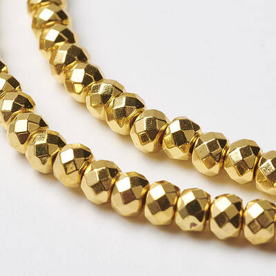 Non-magnetic Synthetic Hematite Beads Strands
